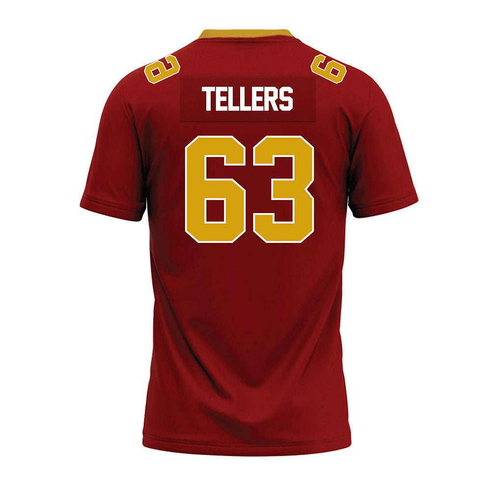 Elon - NCAA Football : Will Tellers - Maroon Premium Football Jersey-1
