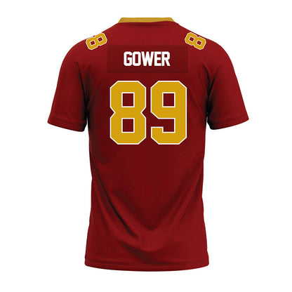 Elon - NCAA Football : Braden Gower - Maroon Premium Football Jersey-1