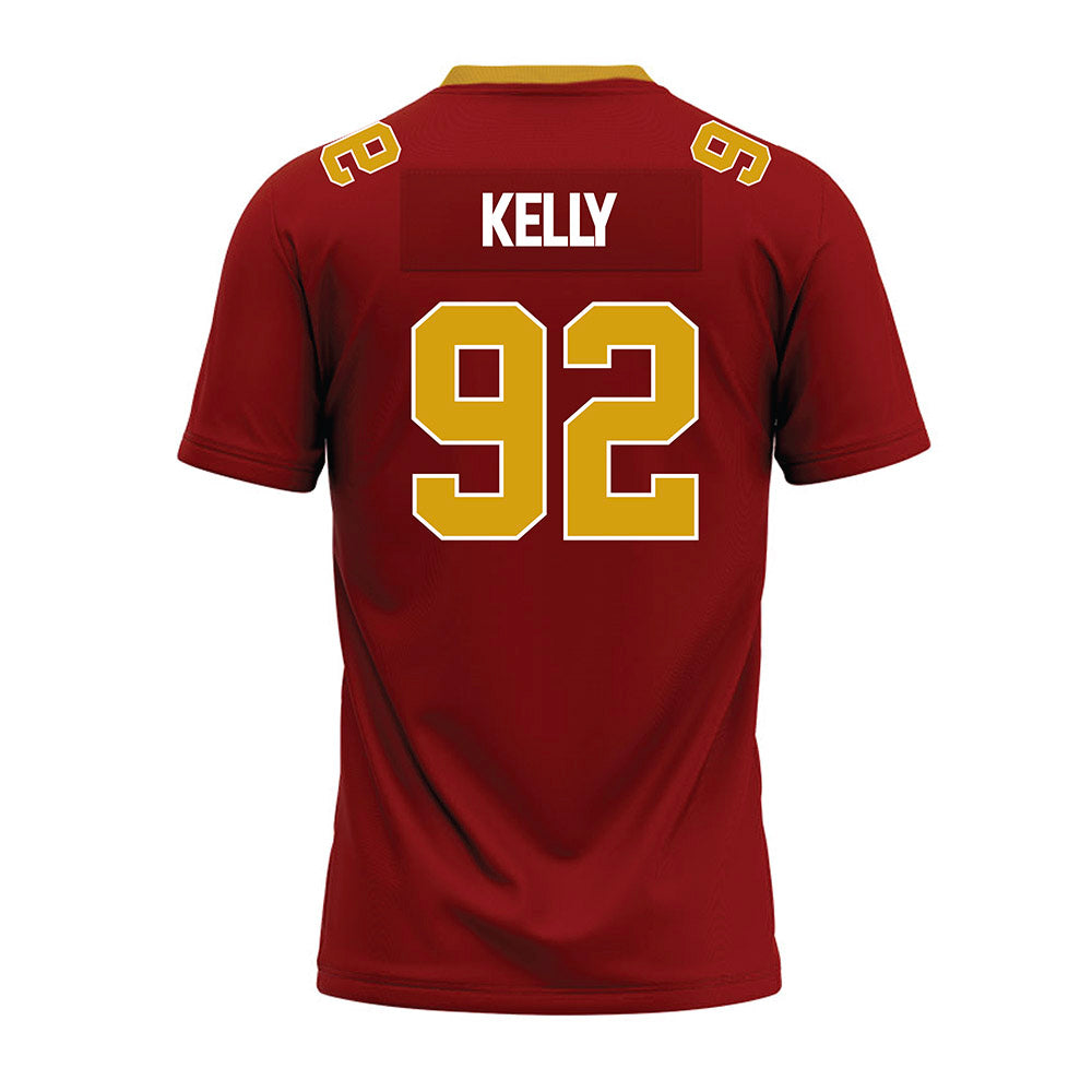 Elon - NCAA Football : Nhycer Kelly - Maroon Premium Football Jersey-1