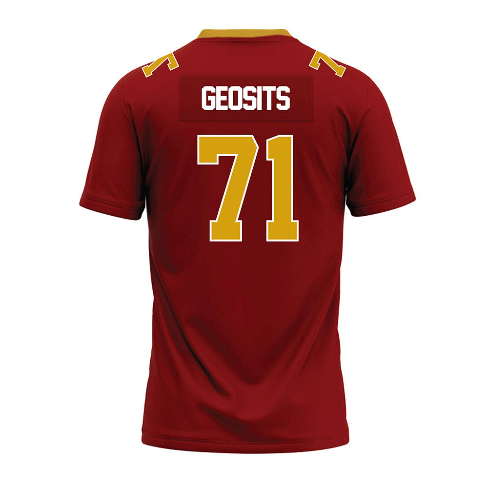 Elon - NCAA Football : Frank Geosits - Maroon Premium Football Jersey-1