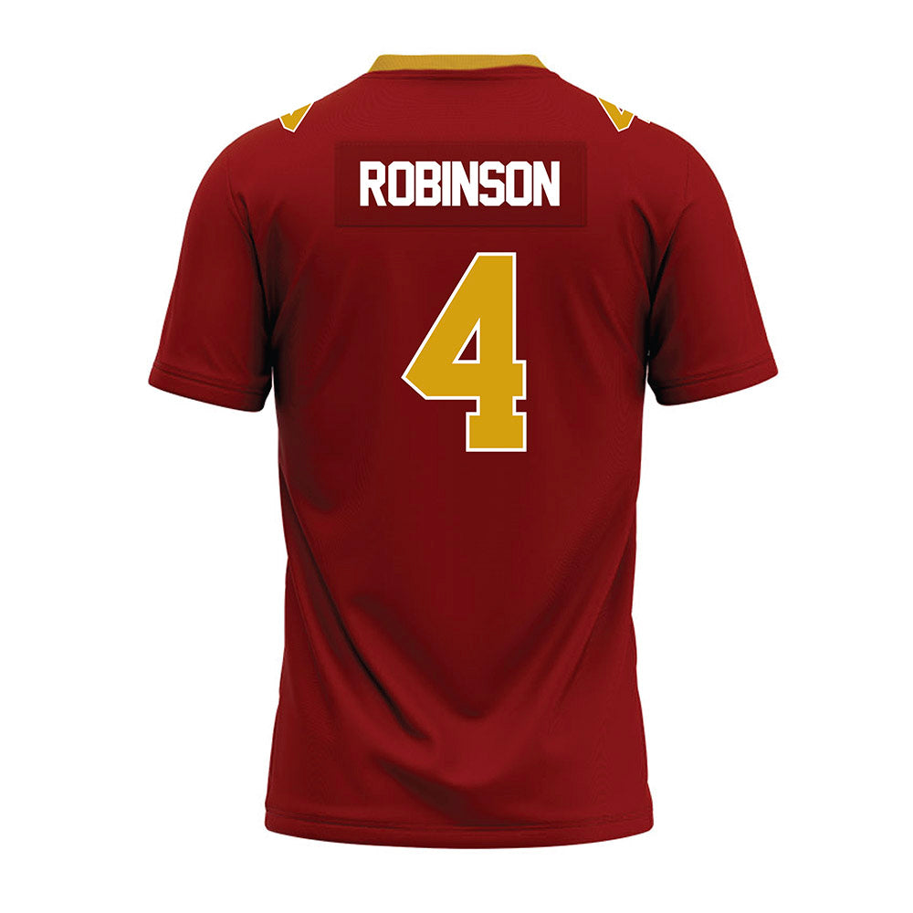 Elon - NCAA Football : Josiah Robinson - Maroon Premium Football Jersey-1
