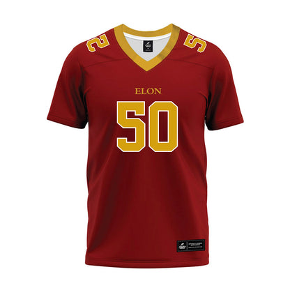 Elon - NCAA Football : Nhycer Kelly - Maroon Premium Football Jersey-0