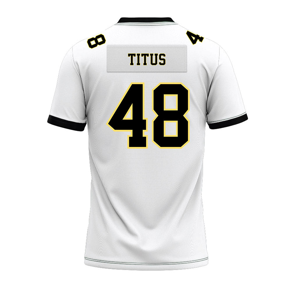 PLU - NCAA Football : Andre Titus - White Premium Football Jersey-1
