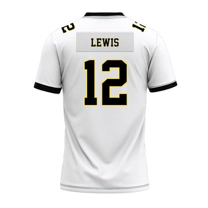 PLU - NCAA Football : Kai Lewis - White Premium Football Jersey