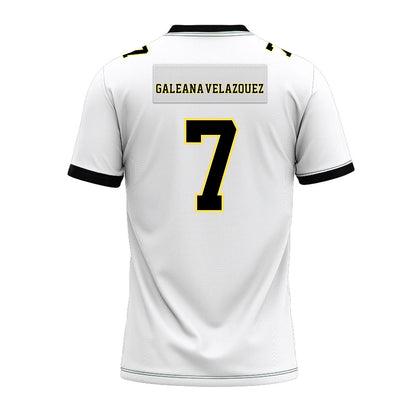 PLU - NCAA Football : Robert Galeana-Velazquez - White Premium Football Jersey-1