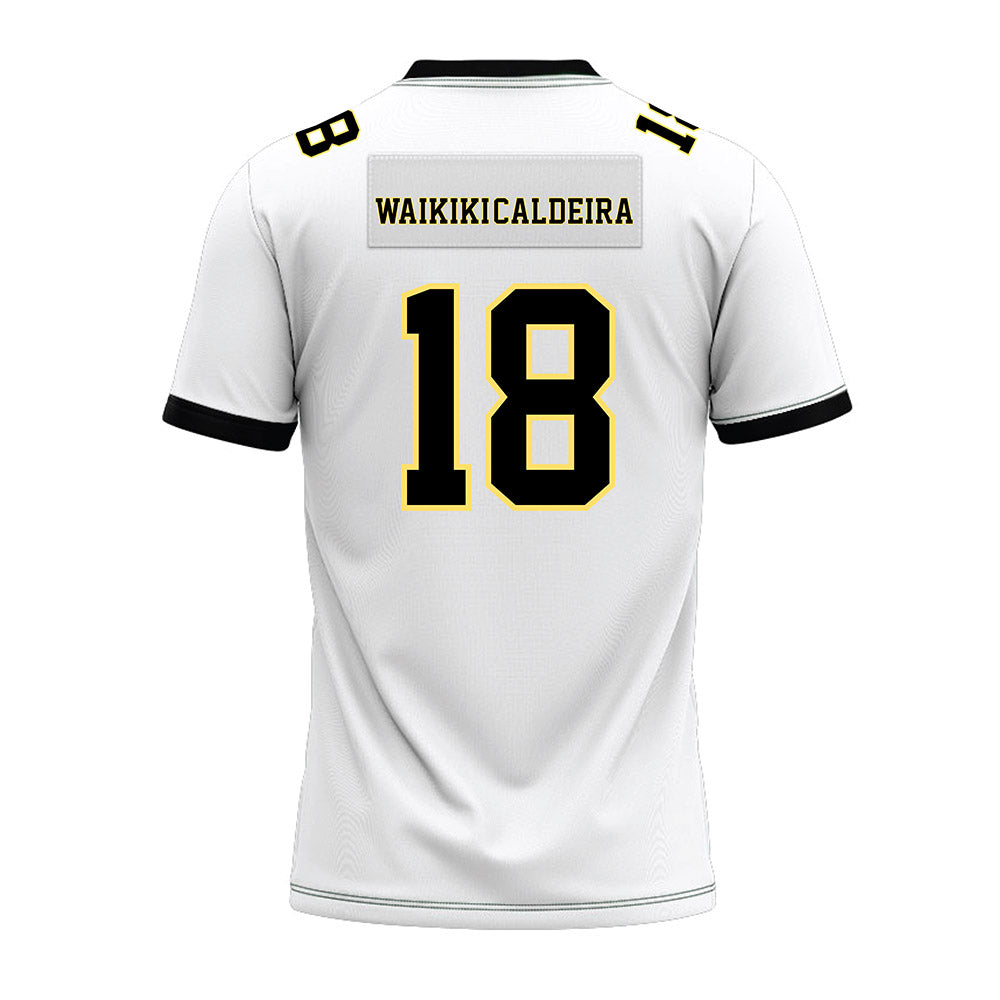 PLU - NCAA Football : Kolten Waikiki-Caldeira - White Premium Football Jersey-1