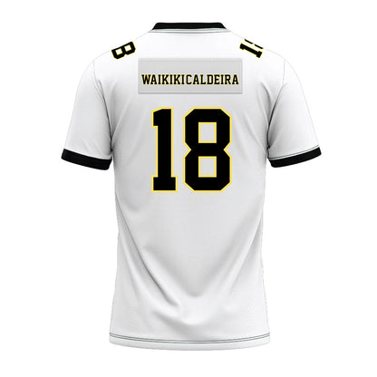 PLU - NCAA Football : Kolten Waikiki-Caldeira - White Premium Football Jersey-1