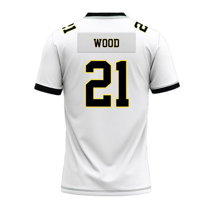PLU - NCAA Football : Jake Wood - White Premium Football Jersey-1