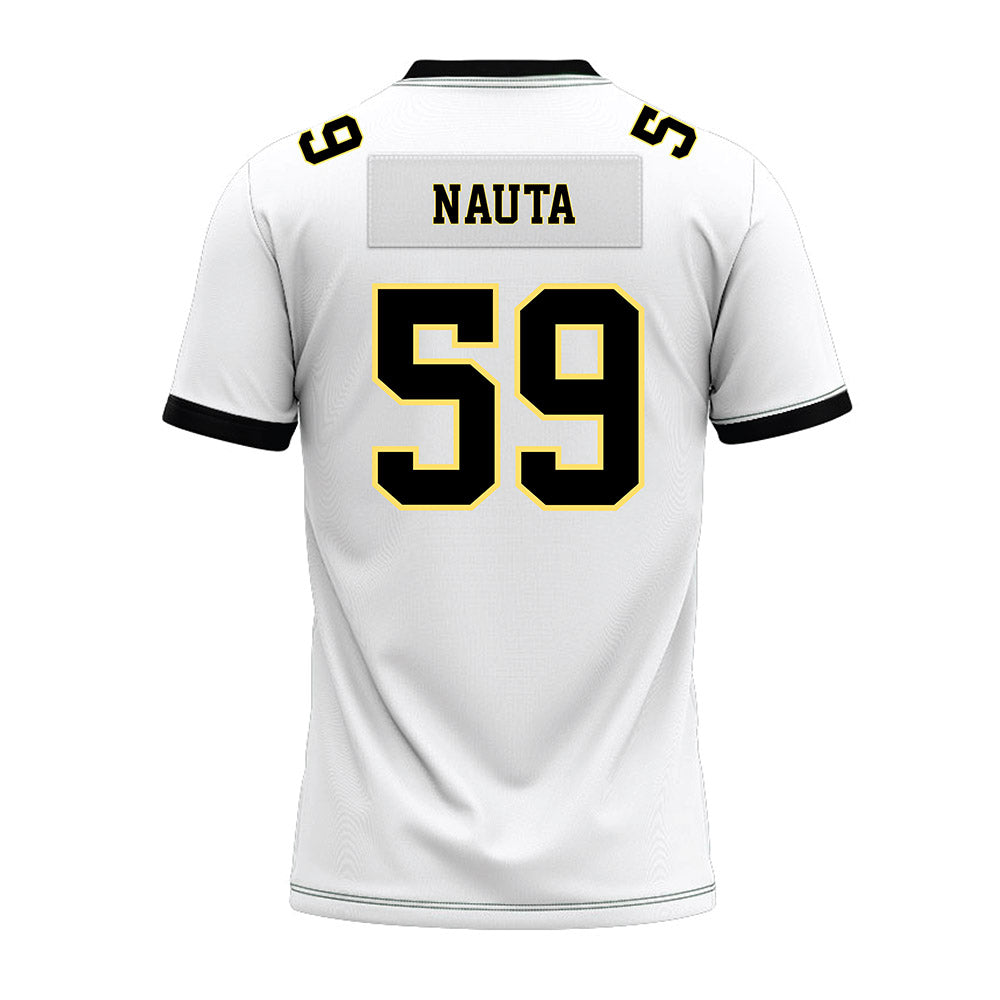 PLU - NCAA Football : Connor Nauta - White Premium Football Jersey-1