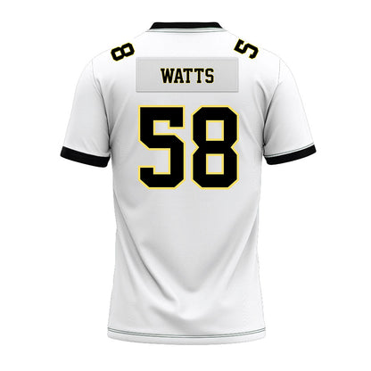 PLU - NCAA Football : Kaden Watts - White Premium Football Jersey-1