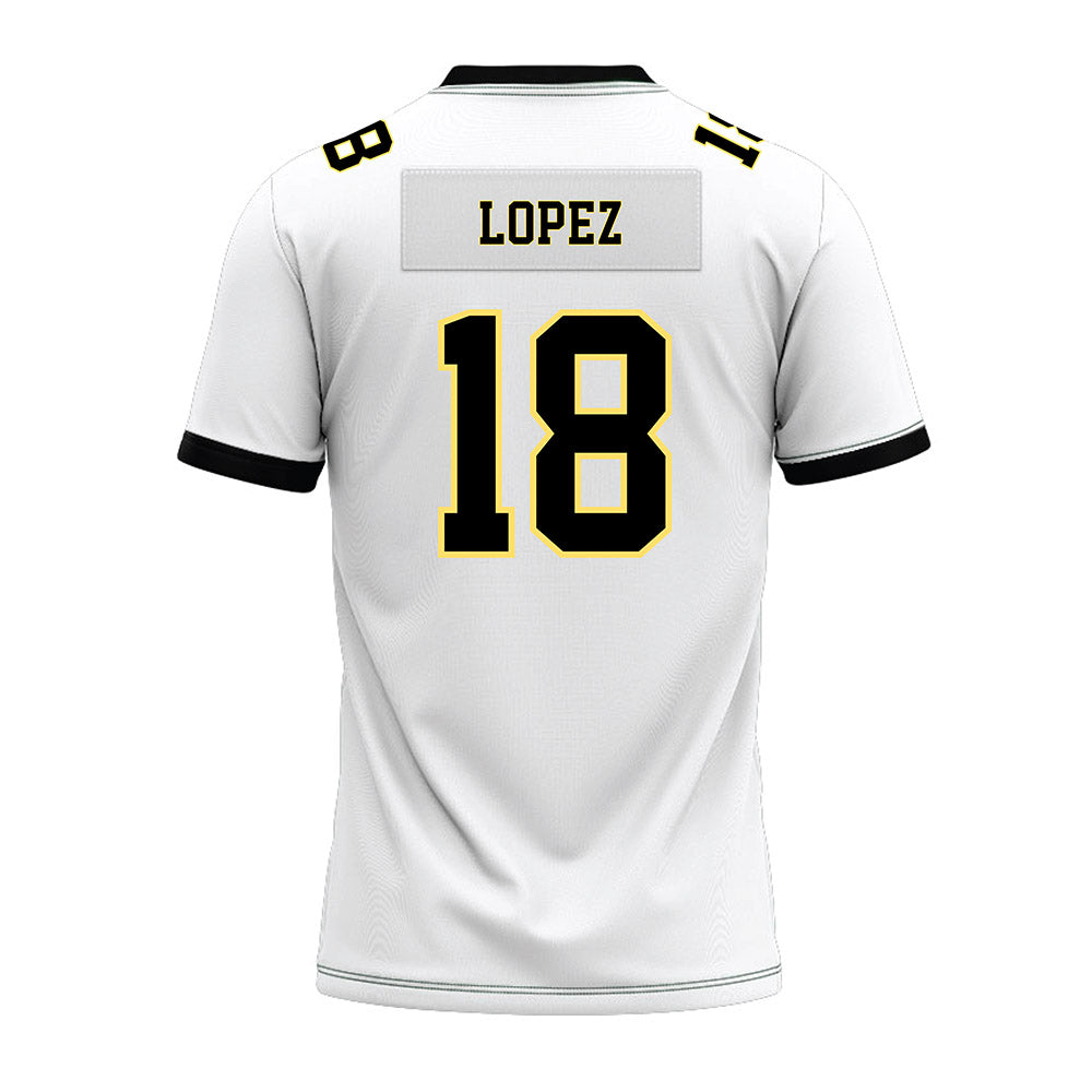 PLU - NCAA Football : Kawika Lopez - White Premium Football Jersey