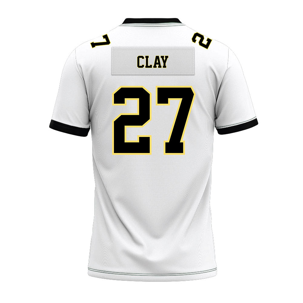 PLU - NCAA Football : Brycen Clay - White Premium Football Jersey-1