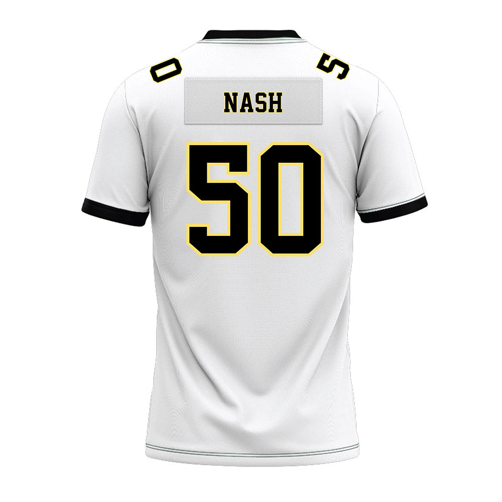 PLU - NCAA Football : Devon Nash - White Premium Football Jersey-1