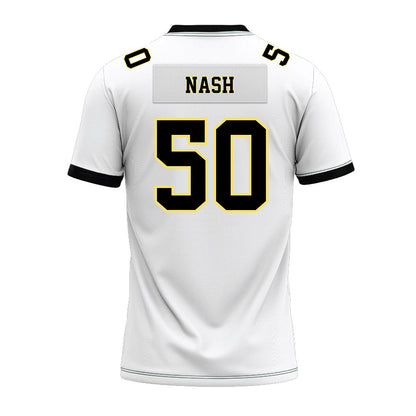 PLU - NCAA Football : Devon Nash - White Premium Football Jersey-1