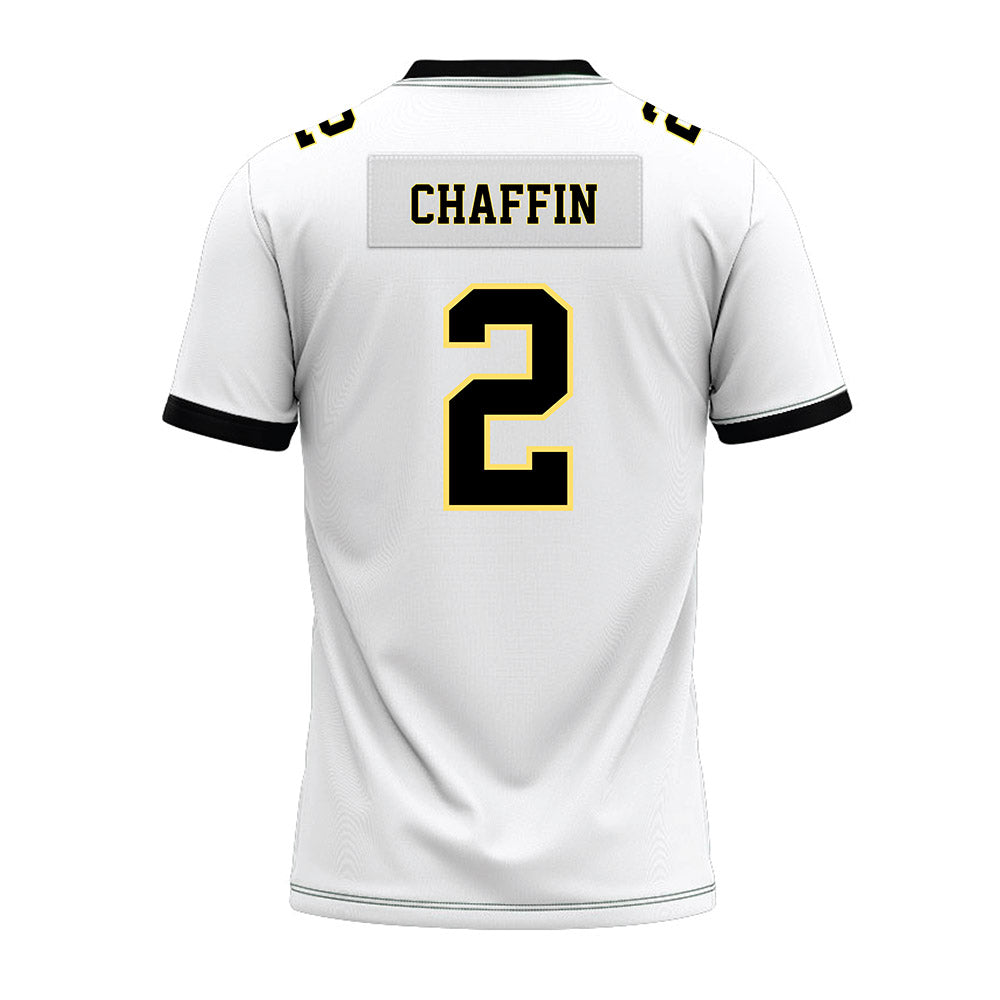 PLU - NCAA Football : Darius Chaffin - White Premium Football Jersey-1