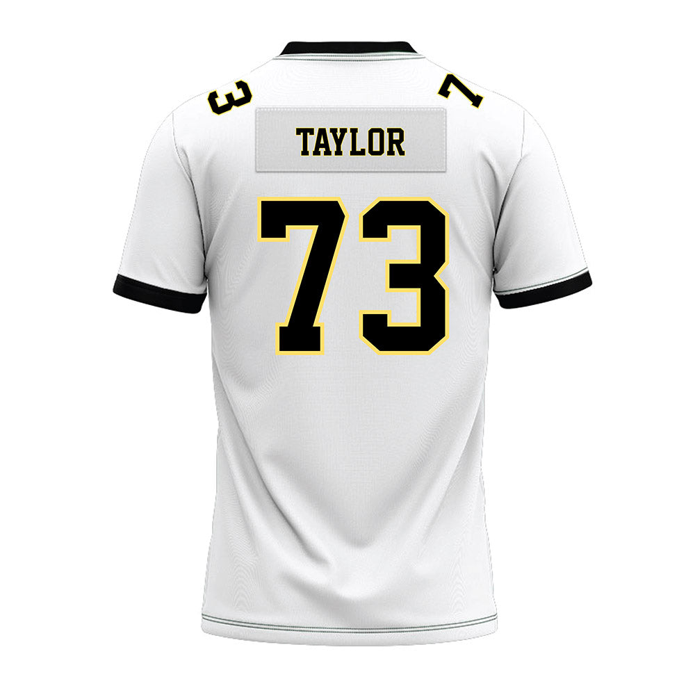 PLU - NCAA Football : Draven Taylor - White Premium Football Jersey