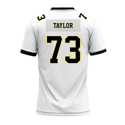 PLU - NCAA Football : Draven Taylor - White Premium Football Jersey