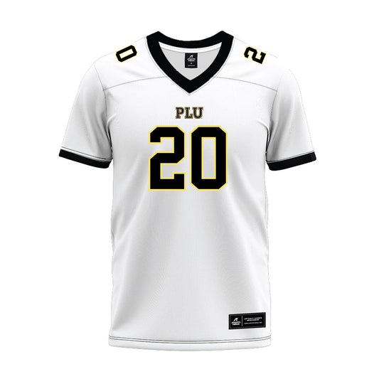 PLU - NCAA Football : Ty Paulin - White Premium Football Jersey-0
