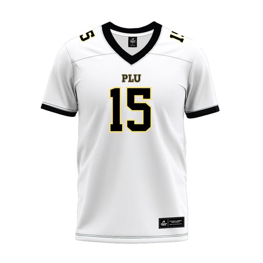 PLU - NCAA Football : Tyson Shea - White Premium Football Jersey-0