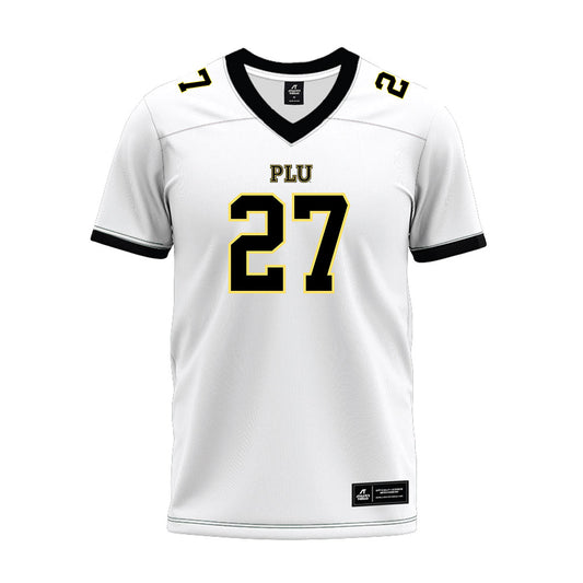 PLU - NCAA Football : Brycen Clay - White Premium Football Jersey-0