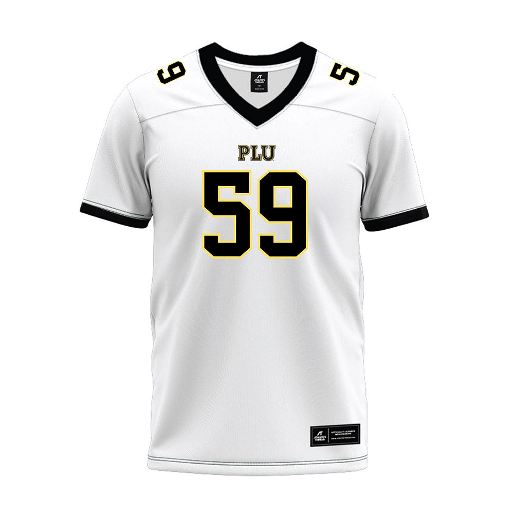 PLU - NCAA Football : Connor Nauta - White Premium Football Jersey-0