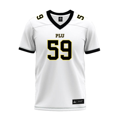 PLU - NCAA Football : Connor Nauta - White Premium Football Jersey-0