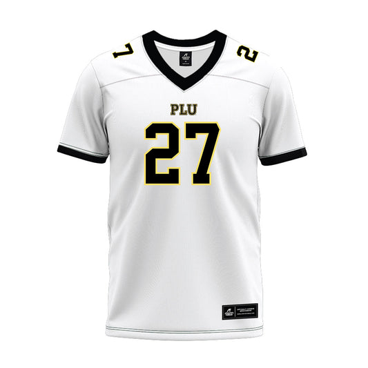 PLU - NCAA Football : Darius Sum - White Premium Football Jersey-0