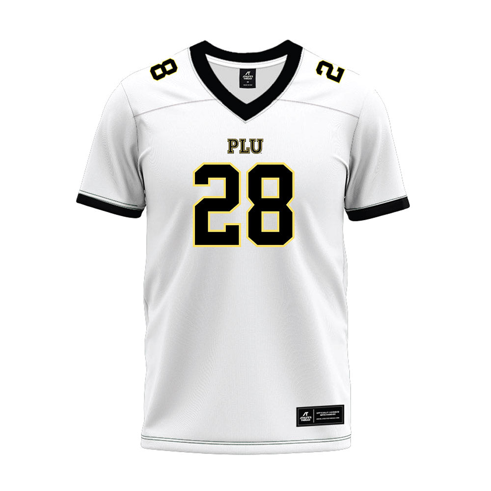 PLU - NCAA Football : Zeke Gragas - White Premium Football Jersey-0
