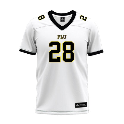 PLU - NCAA Football : Zeke Gragas - White Premium Football Jersey-0