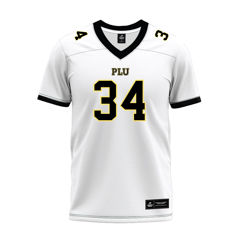 PLU - NCAA Football : Landen Downey - White Premium Football Jersey-0
