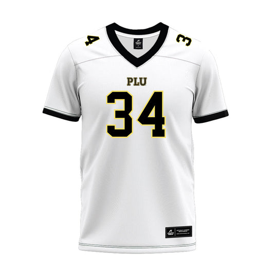 PLU - NCAA Football : Landen Downey - White Premium Football Jersey-0