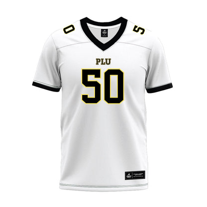 PLU - NCAA Football : Devon Nash - White Premium Football Jersey-0