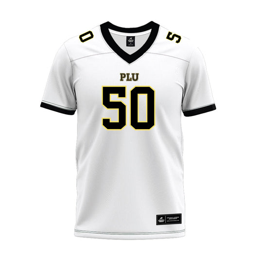 PLU - NCAA Football : Devon Nash - White Premium Football Jersey-0