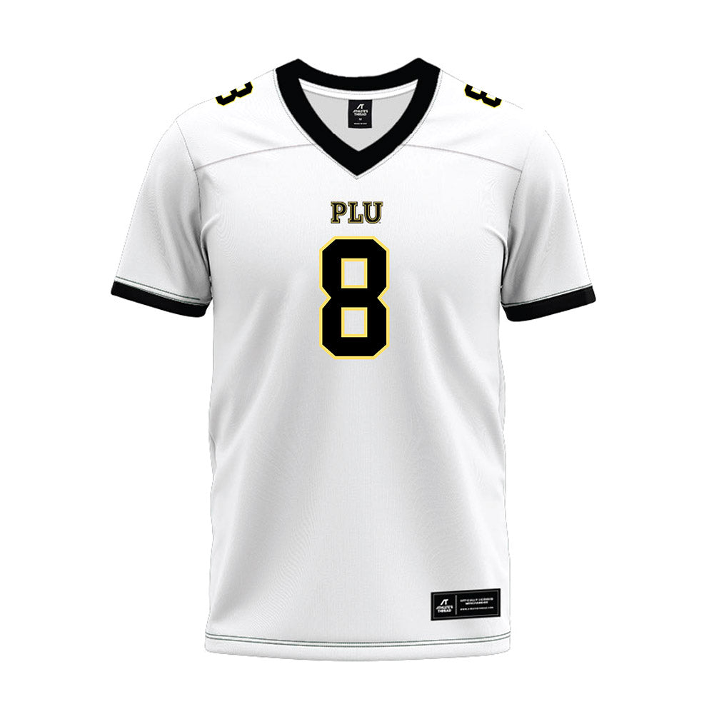 PLU - NCAA Football : Cross Pola - White Premium Football Jersey-0