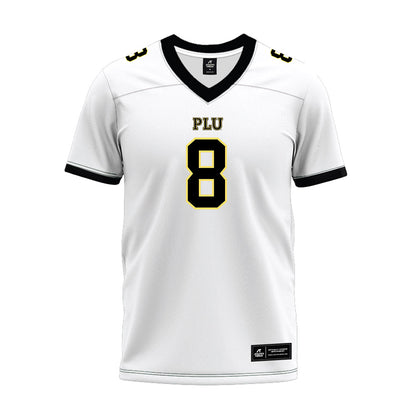 PLU - NCAA Football : Cross Pola - White Premium Football Jersey-0