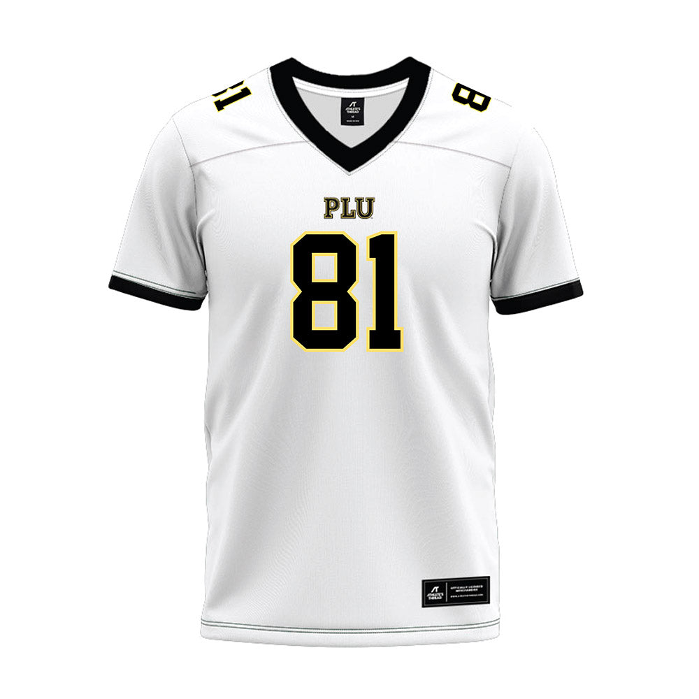 PLU - NCAA Football : Kicoh Guenther - White Premium Football Jersey-0