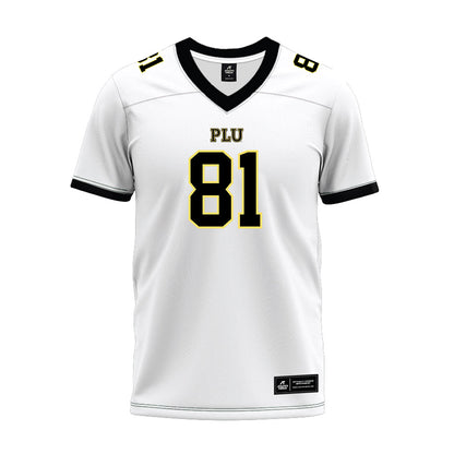 PLU - NCAA Football : Kicoh Guenther - White Premium Football Jersey-0