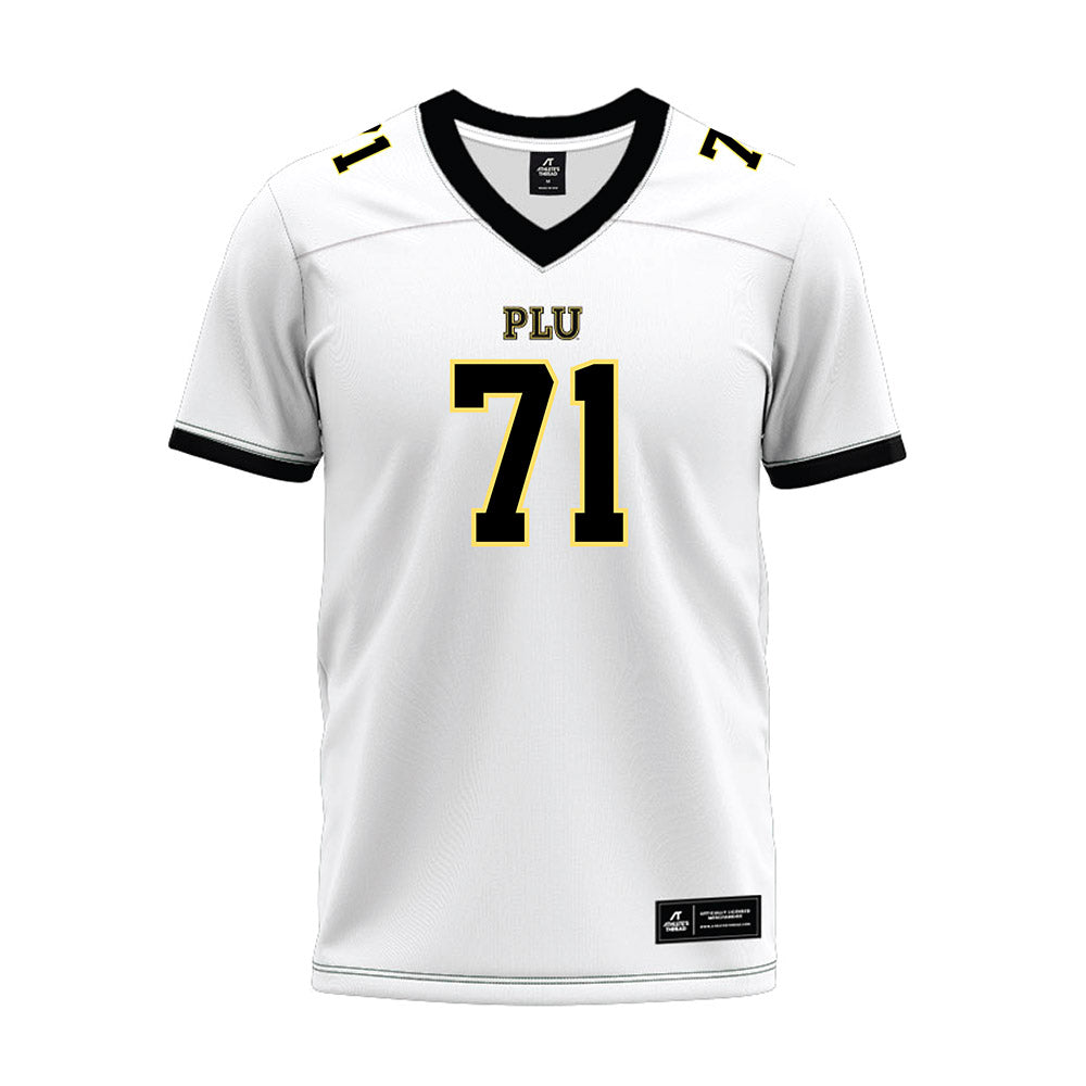 PLU - NCAA Football : Ryan Bohanan - White Premium Football Jersey-0