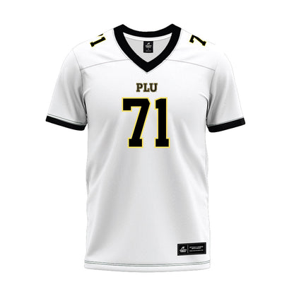 PLU - NCAA Football : Ryan Bohanan - White Premium Football Jersey-0