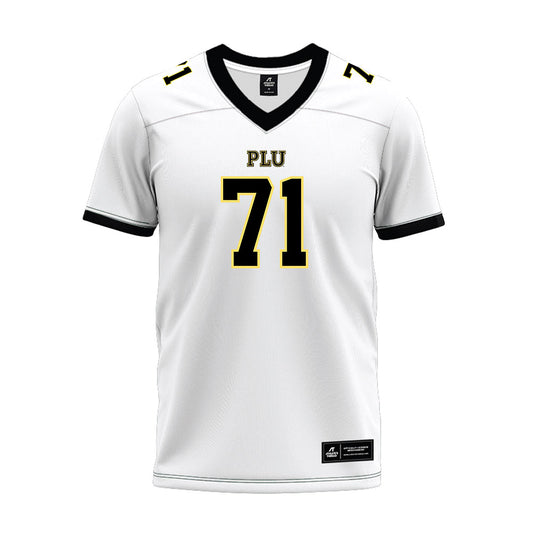 PLU - NCAA Football : Ryan Bohanan - White Premium Football Jersey-0