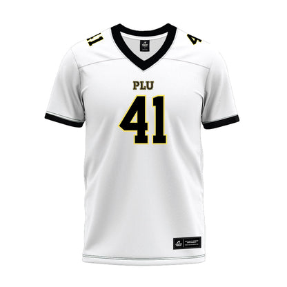 PLU - NCAA Football : Sir Hart - White Premium Football Jersey