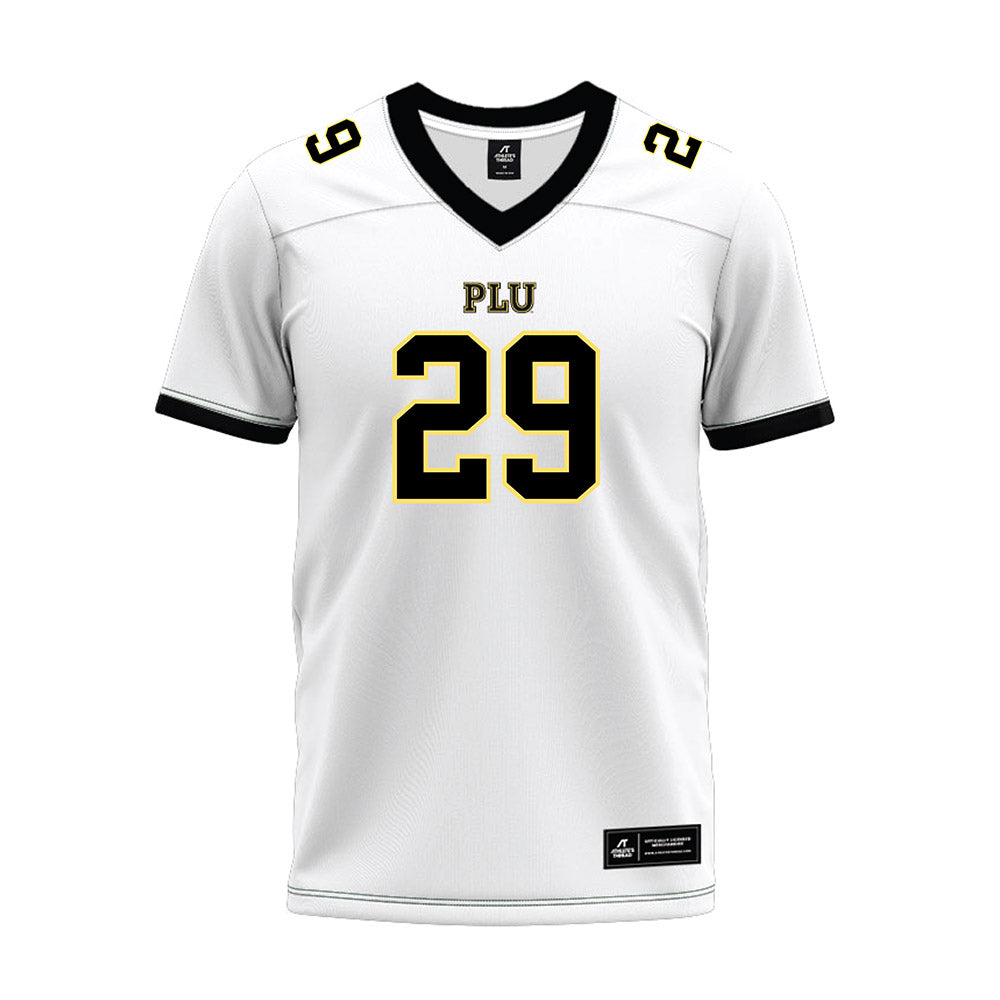 PLU - NCAA Football : Cooper McAtee - White Premium Football Jersey-0