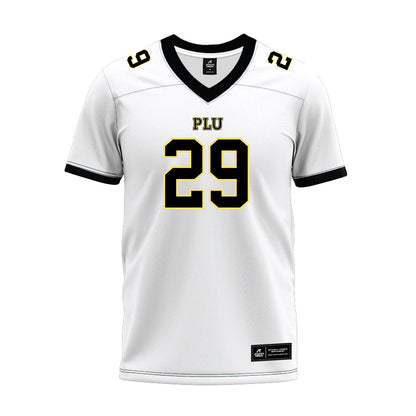 PLU - NCAA Football : Cooper McAtee - White Premium Football Jersey-0