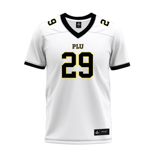 PLU - NCAA Football : Cooper McAtee - White Premium Football Jersey-0
