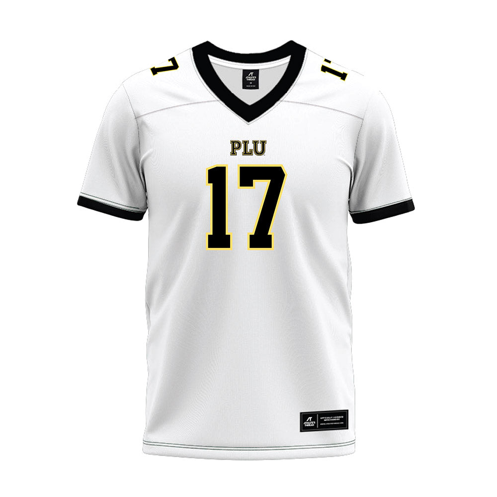 PLU - NCAA Football : Jesse Bauldree - White Premium Football Jersey