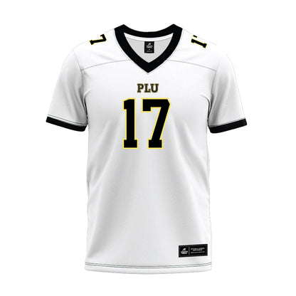 PLU - NCAA Football : Jesse Bauldree - White Premium Football Jersey