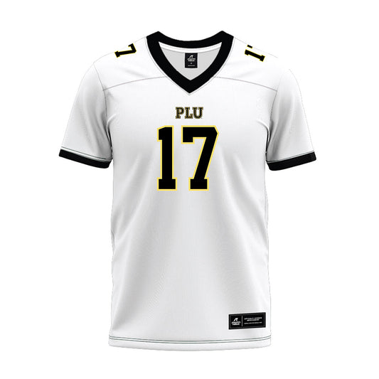 PLU - NCAA Football : Jesse Bauldree - White Premium Football Jersey