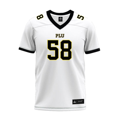 PLU - NCAA Football : Kaden Watts - White Premium Football Jersey-0