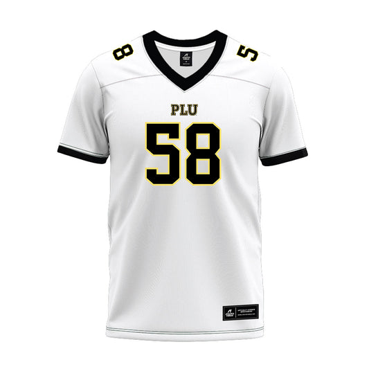 PLU - NCAA Football : Kaden Watts - White Premium Football Jersey-0