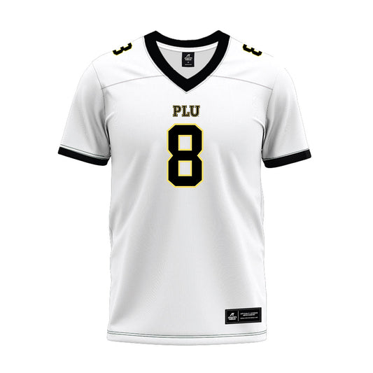 PLU - NCAA Football : Cross Pola - White Premium Football Jersey-0